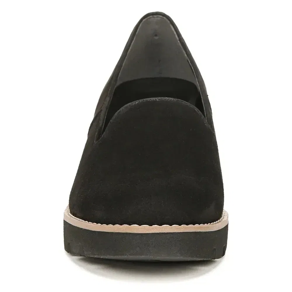 Мужские лоферы на танкетке Vionic Willa Wedge Flat из черной замши, модель VER1123 — фото 3