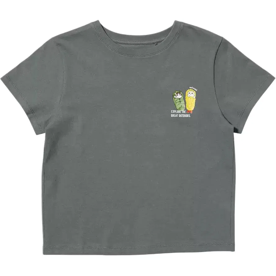 Футболка x Mofusand UNIQLO Asphalt Gray