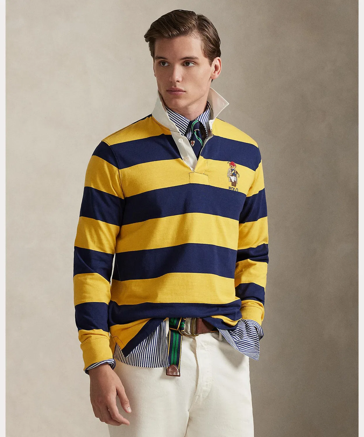 Рагби-рубашка Polo Bear Ralph Lauren классическая синяя