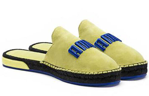 Тапочки fenty x espadrilles 'sulphur spring blue' Puma, желтый — фото 3