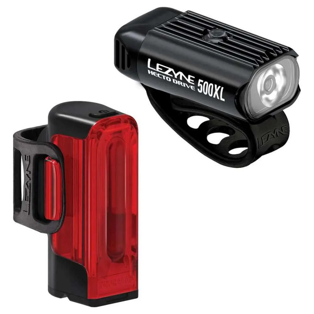 

Комплект велосипедных фонарей Lezyne Hecto Drive 500XL / Strip Drive 300+, красный