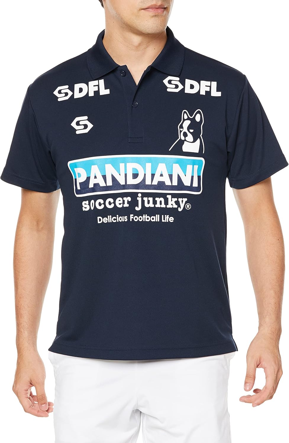 

Футболка-поло Soccer junky SJ17201 Claudio Pandiani, темно-синий