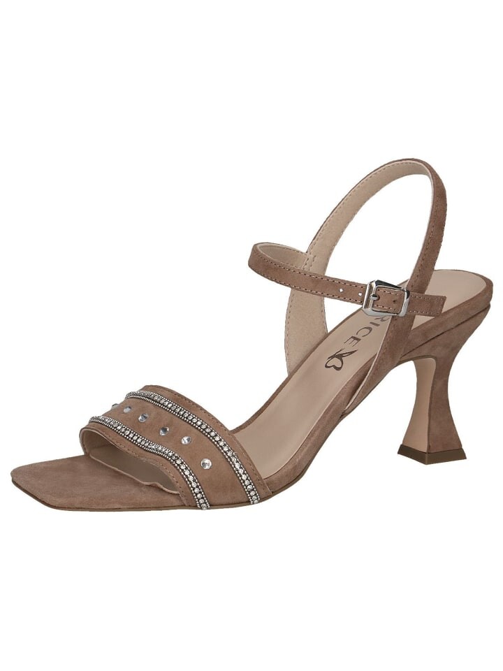 Сандалии на плоской подошве Caprice, цвет taupe suede