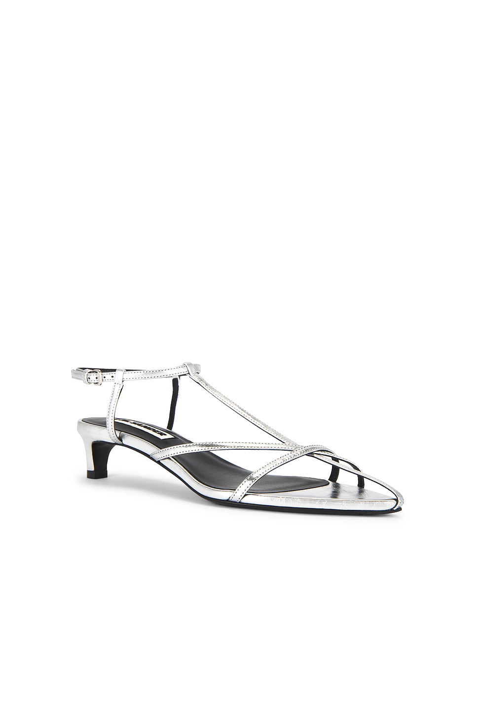 Босоножки на каблуке Jil Sander, Sky Grey — фото 2