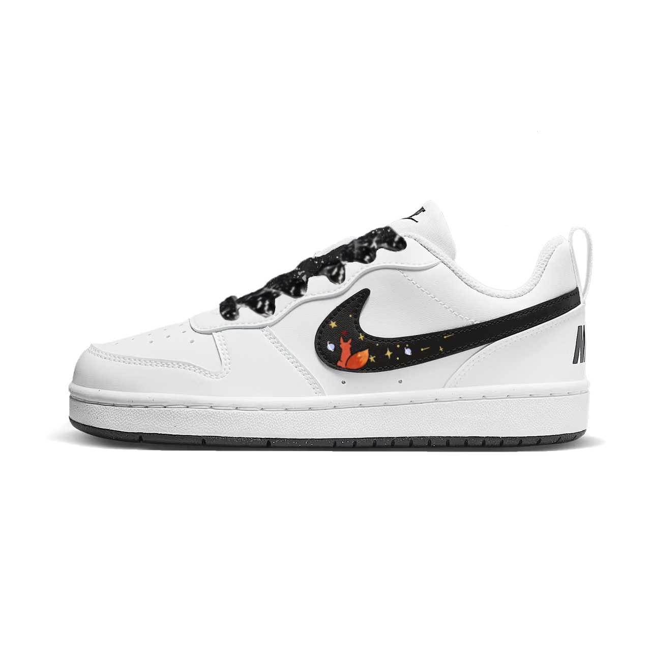 

Nike Детские скейтбордистские кроссовки Court Borough Little Fox Low top, белые, для подростков