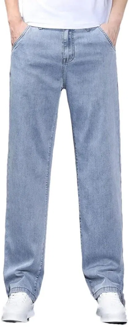 Джинсы прямые из лиоцелла Vintage Blue