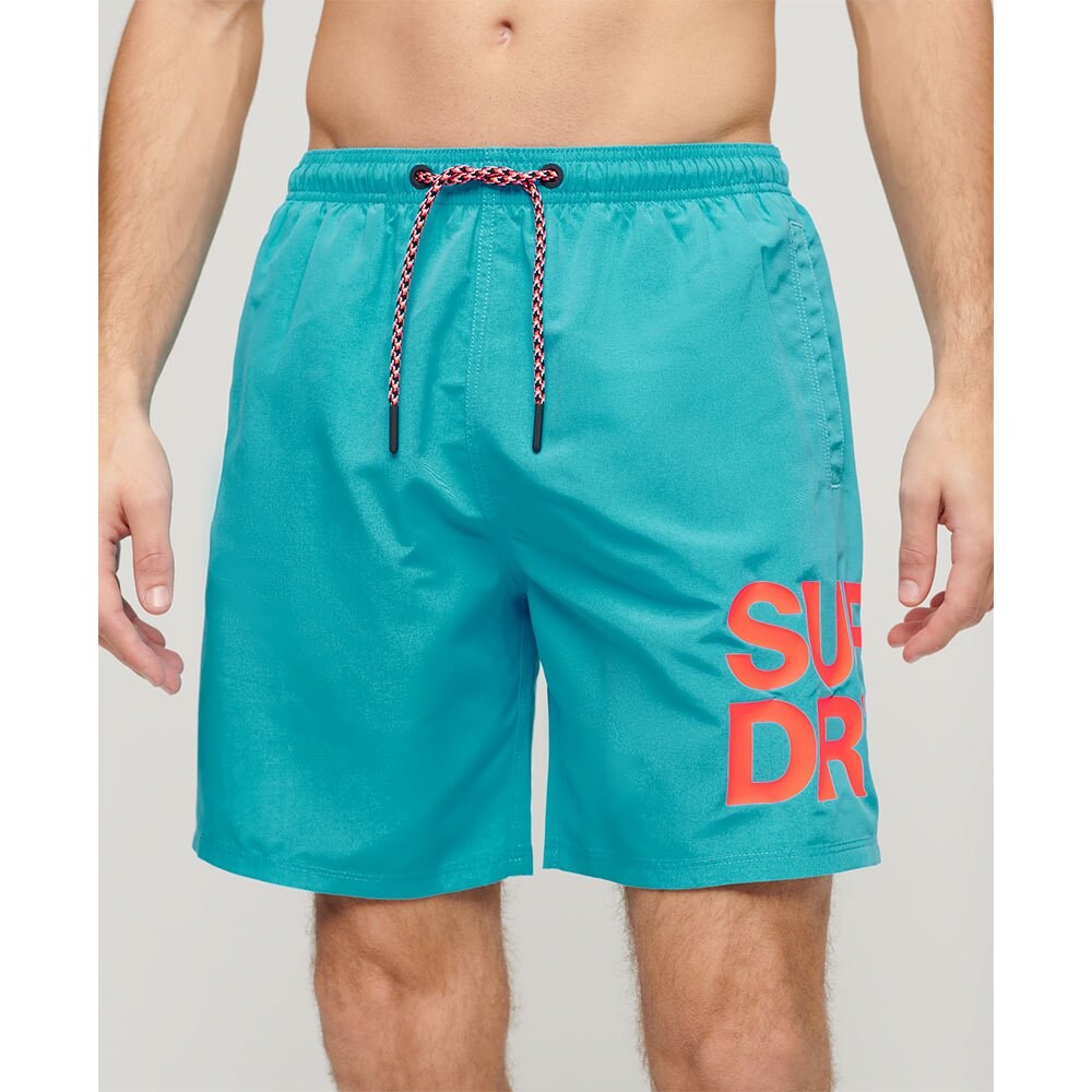 

Шорты для плавания Superdry Sportswear Logo 17´´ Swimming Shorts, синий