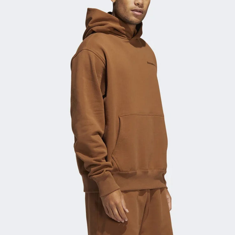 Худи adidas x Pharrell Basic Hoodie 'Brown', коричневый — фото 4