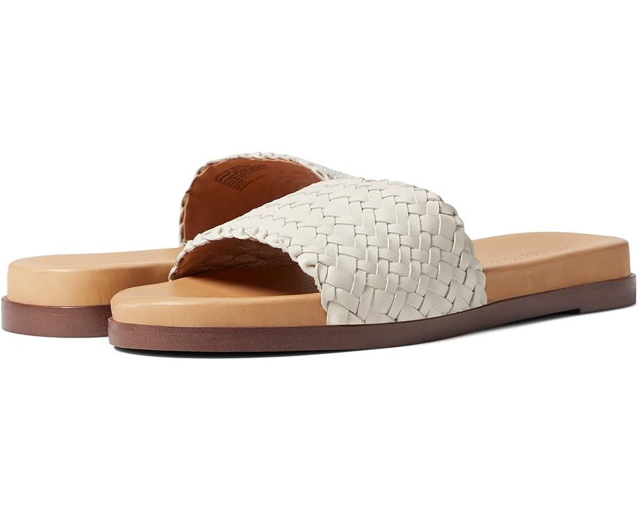 

Сандалии Madewell The Louisa Slide Sandal in Woven Leather, цвет Pale Oyster