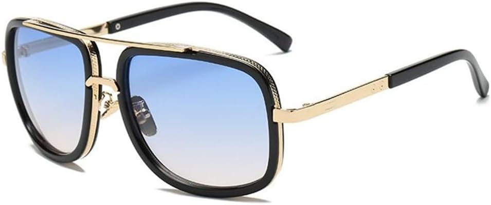 

Мужские солнцезащитные очки для вождения, модные солнцезащитные очки для женщин, зеркальные, в стиле ретро, ​​винтажные, с защитой от УФ-излучения UV400 KTUCN, Doubleblue