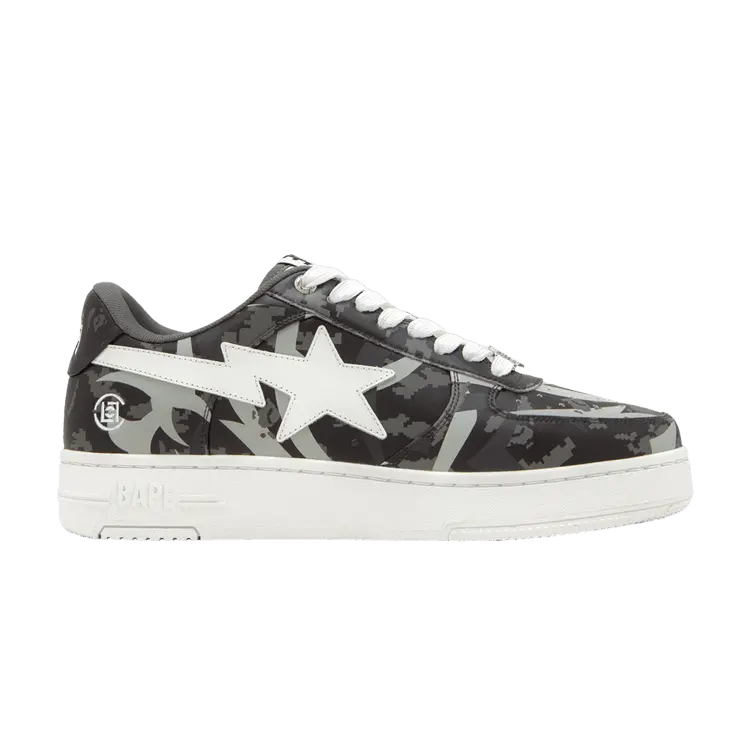 

Кроссовки BAPE CLOT x Bapesta 'Trial Camo', черный
