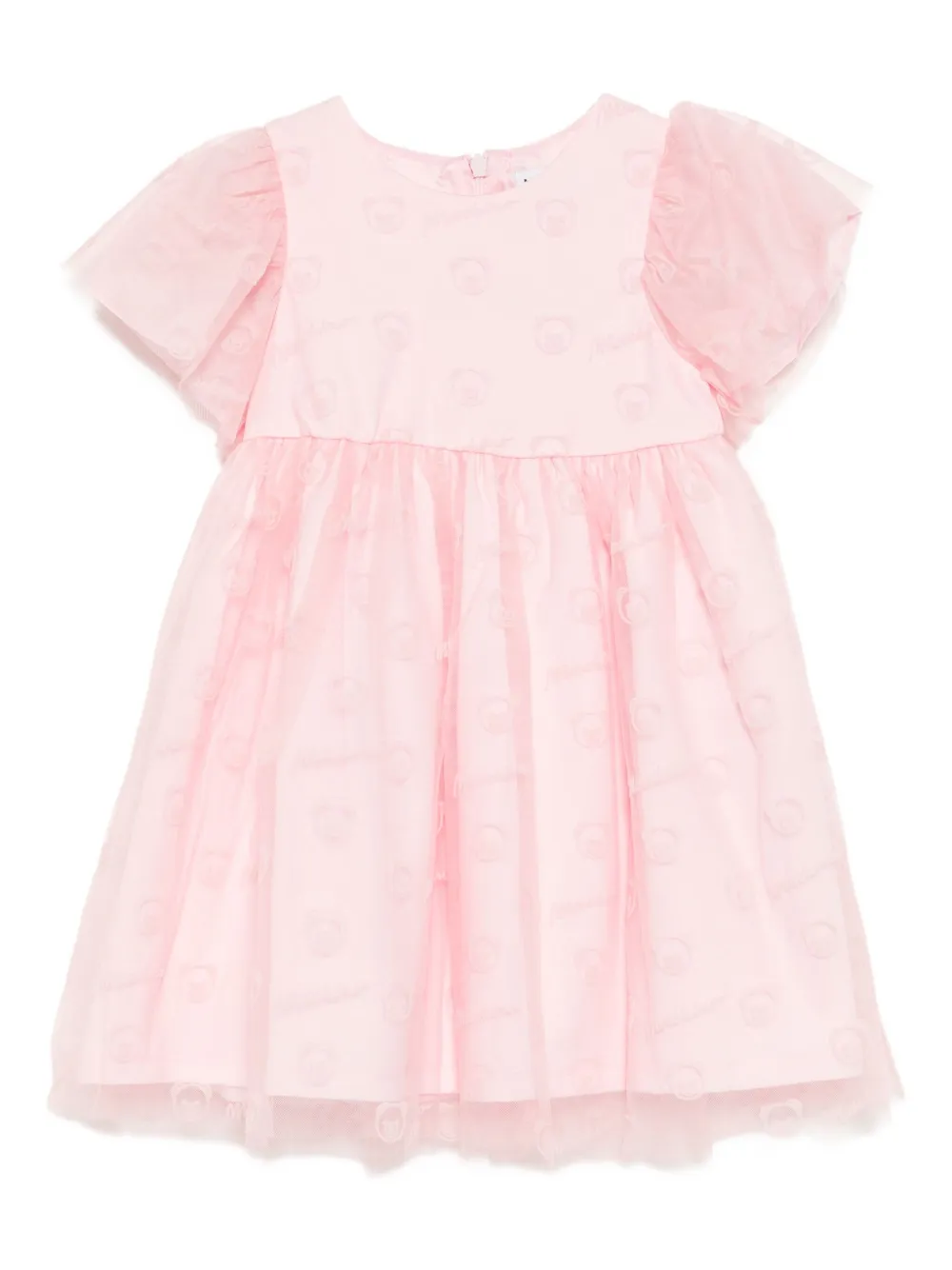 

Платье с логотипом Moschino Kids, розовый