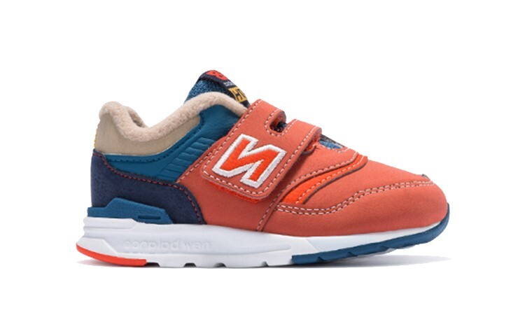 NB 997 Туфли для малышей TD Low-top Оранжевый/синий/кремовый New Balance — фото 2