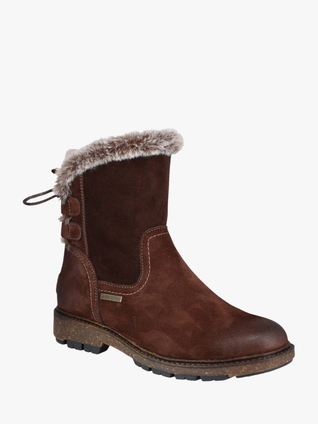 Ботинки Waylon 03 Suede с искусственным мехом Josef Seibel, Mid Brown — фото 3