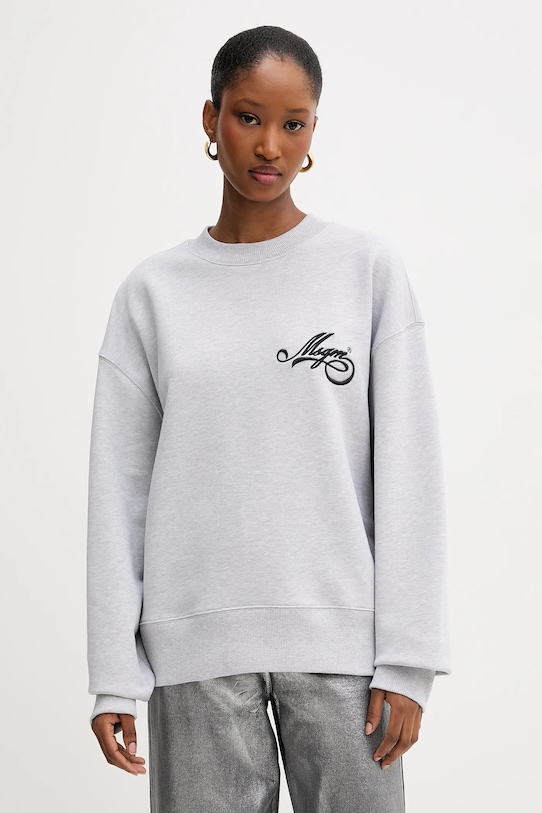 

Хлопковая толстовка Msgm, серый