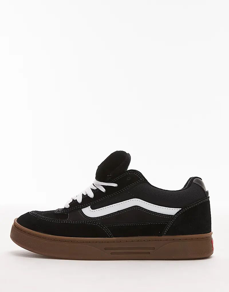 Массивные кеды Vans Skate Estazzo черного и белого цветов с резиновой подошвой — фото 2
