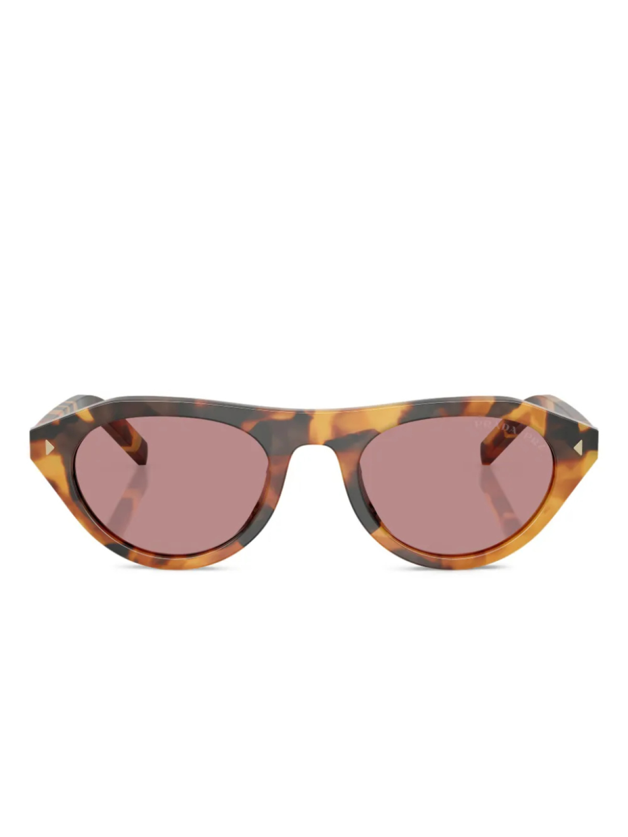 

Солнцезащитные очки в черепаховой оправе «кошачий глаз» Prada Eyewear, коричневый