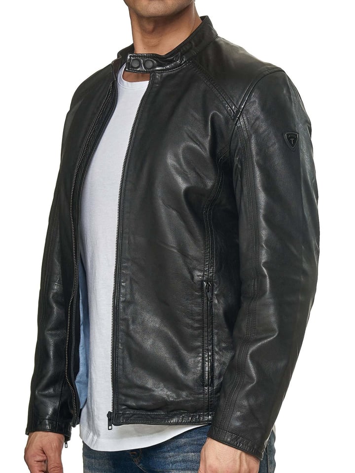 

Кожаная куртка Tazzio, коричневый