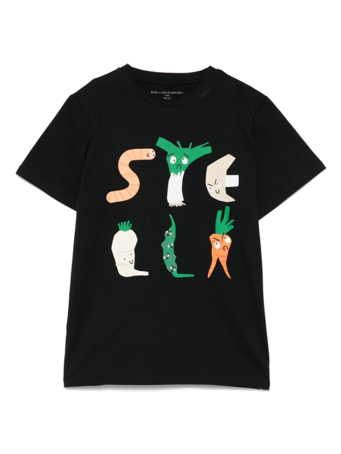 

Stella McCartney Kids футболка с логотипом, черный