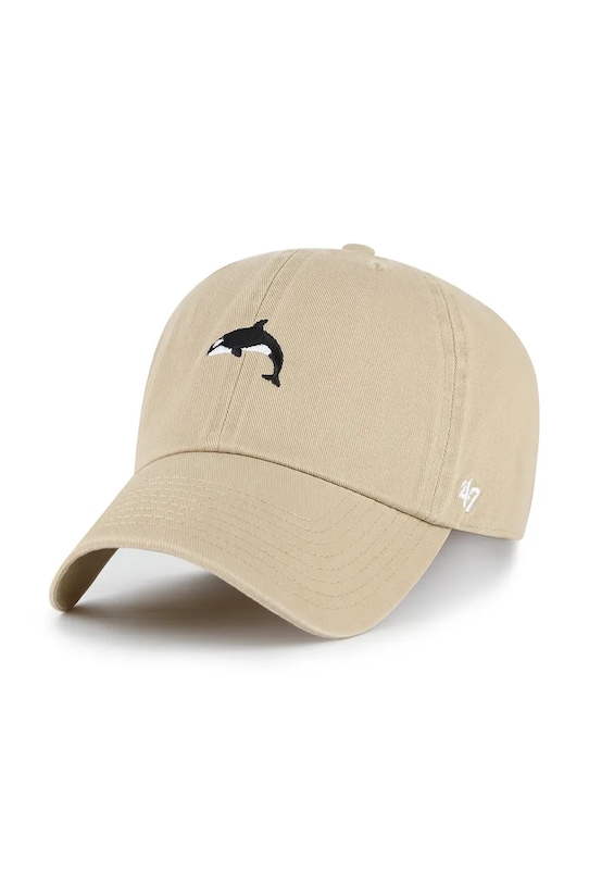 

Бейсболка хлопковая Orca Base Runner Icon 47 Brand, бежевый
