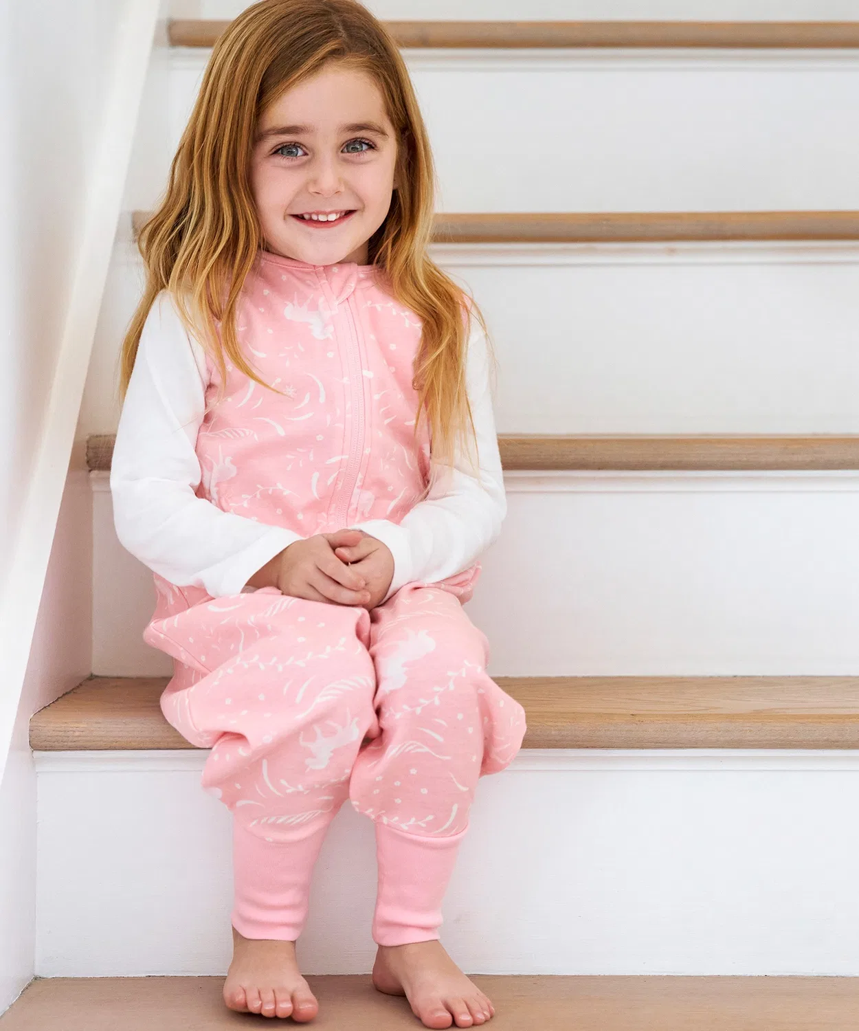 Спальный мешок с ножками Aden + Anais, хлопок, 80-100 см, бэби-пинк
