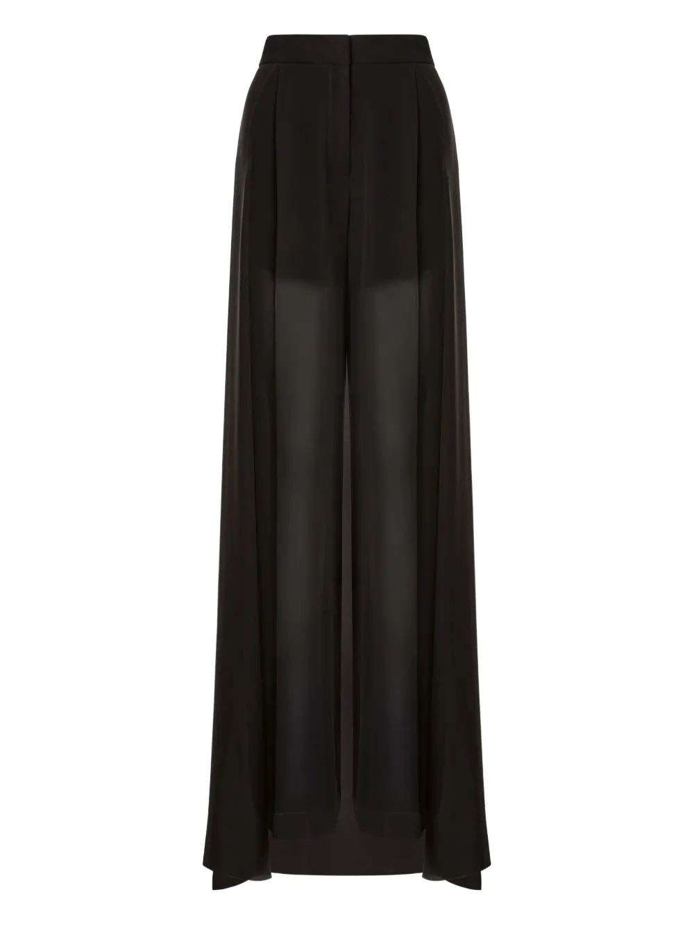 

Полупрозрачные брюки Alberta Ferretti, черный
