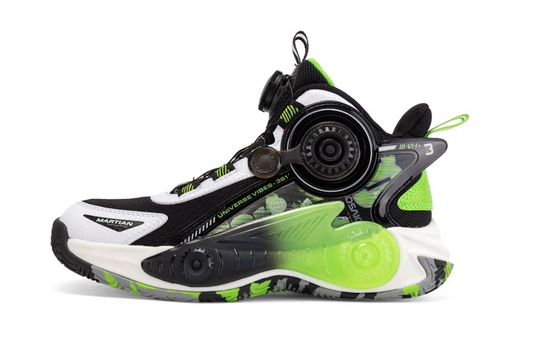 

361°KIDS Высокие детские баскетбольные кроссовки neon green kids'