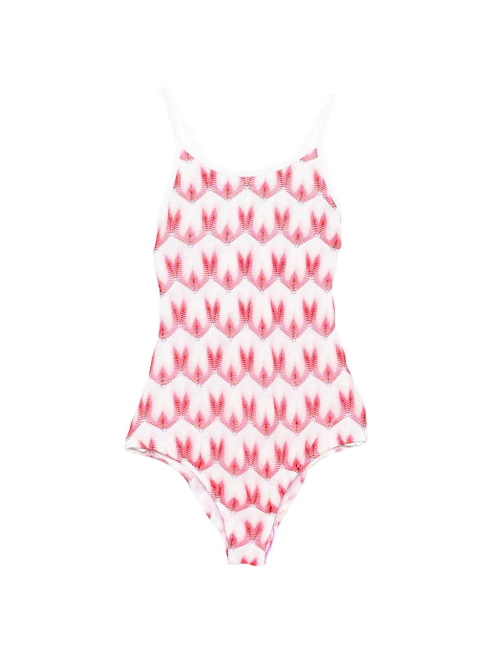 

Купальник с зигзагообразным узором Missoni Kids, белый