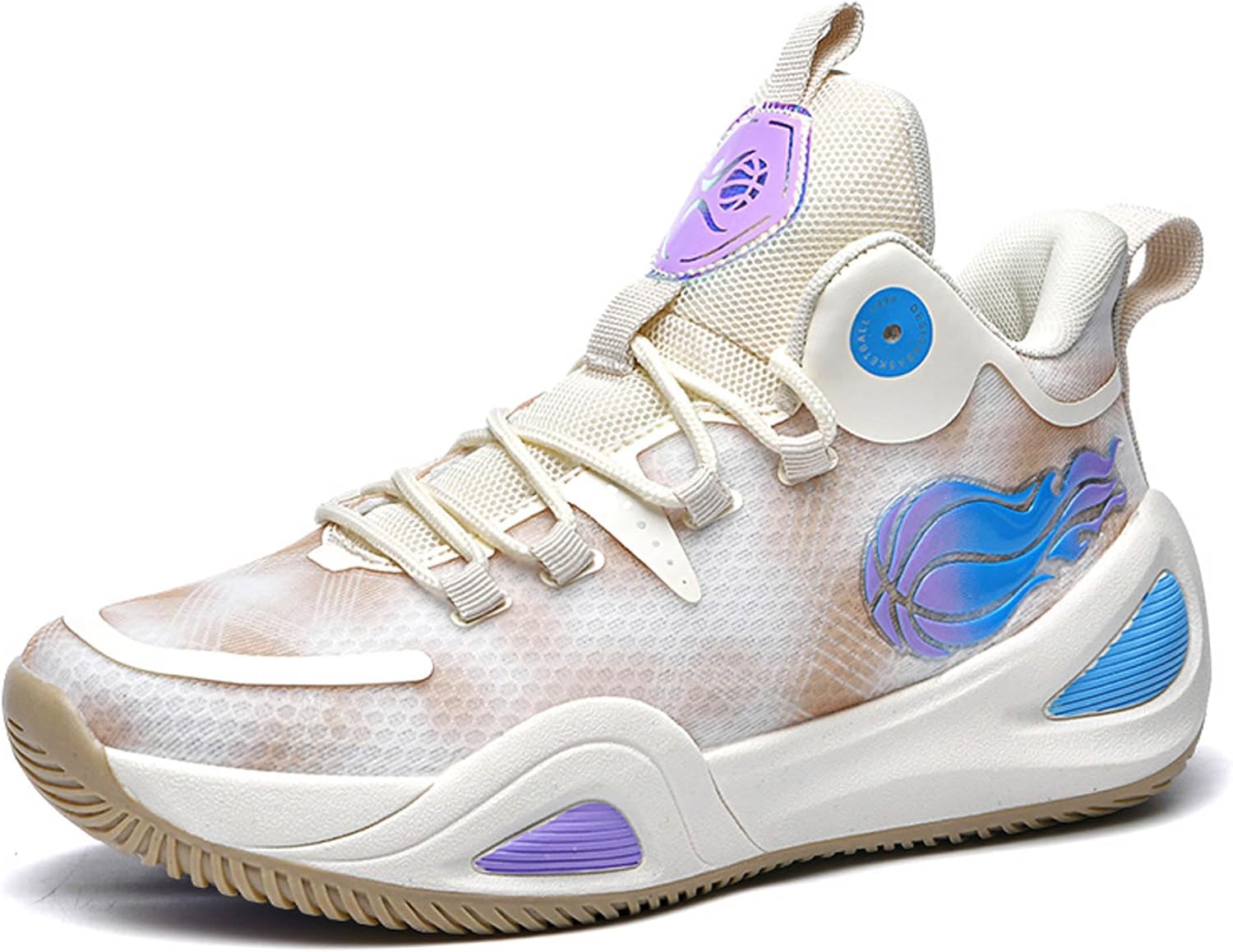 

Мужские и женские высокие кеды с граффити, баскетбольные туфли с противоскользящей подошвой, повседневные спортивные туфли с поддержкой свода стопы, мужские дышащие кроссовки для бега, фитнес-обувь с амортизацией для тренировок Dzbajrqm, бежевый