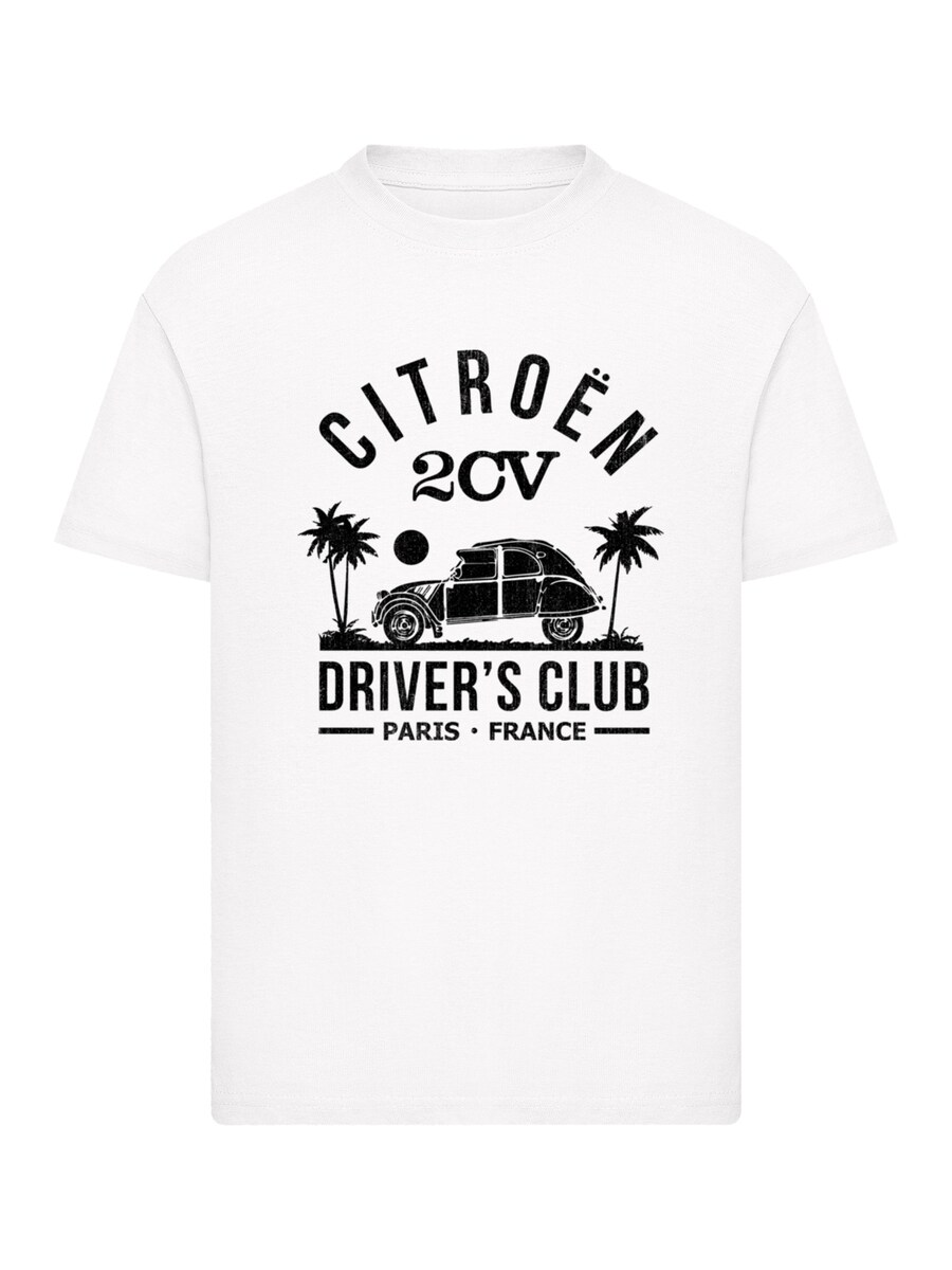 

Рубашка F4NT4STIC Citroën 2CV Drivers Club Black Beach, белый