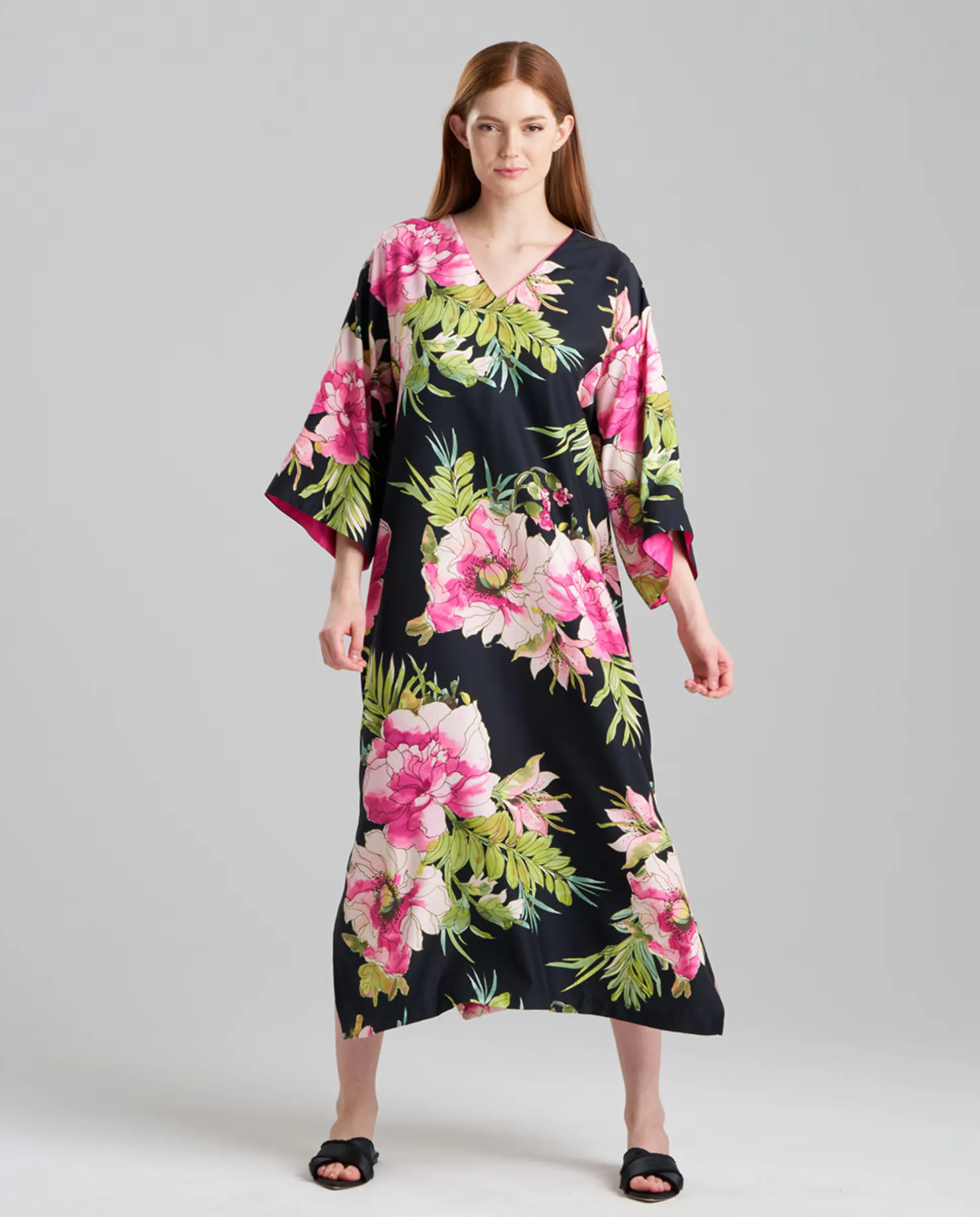 

Длинный женский кафтан Natori, черный