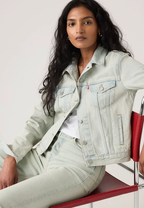 Оригинальная джинсовая куртка дальнобойщика Levi'S, Light Blue Denim