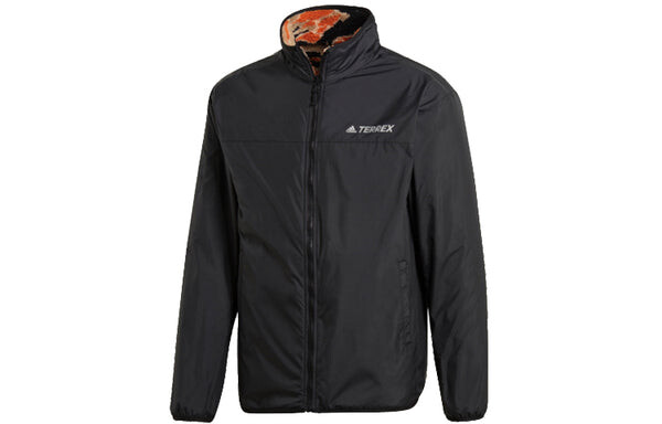 Куртка adidas Xplr Sherpa F Outdoor Sports Double Sided Jacket Red Colorblock, красный — фото 3
