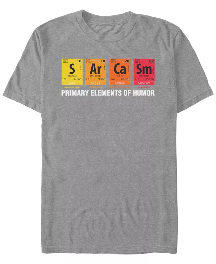 

Мужская футболка с коротким рукавом Elements of Humor Fifth Sun, серый