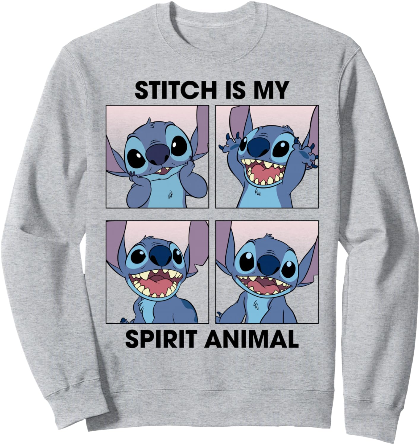 

Толстовка Disney Lilo & Stitch My Spirit Animal Panel, серый