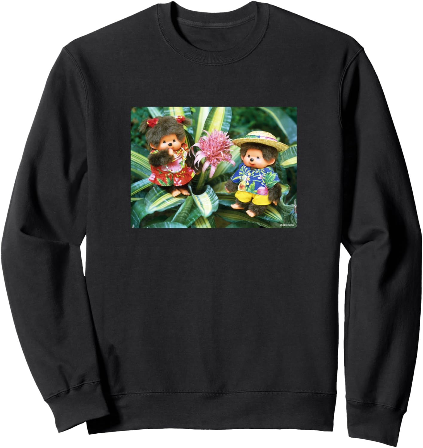 

Толстовка с графическим принтом Monchitch Monchhichi, черный
