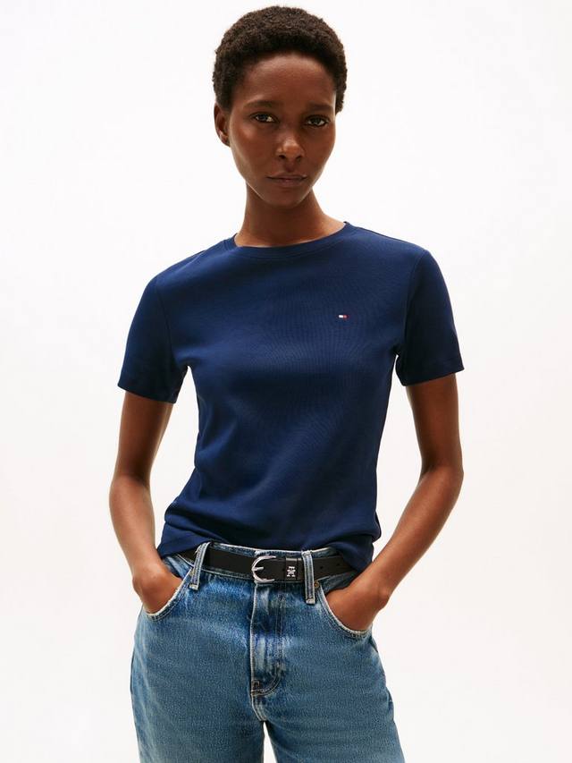 

Футболка с тонким воротником-гольф Tommy Hilfiger, Dark Night Navy