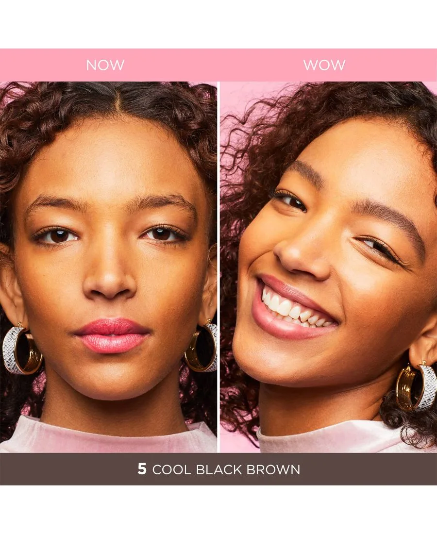 Gimme Brow+ Тонирующий объемный гель для бровей (мини-версия) Benefit Cosmetics, shade 5 - deep (cool черный-коричневый) — фото 2