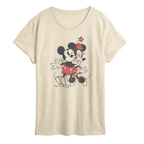 

Футболка женская Mickey & Minnie heart vintage graphic Disney, Beige
