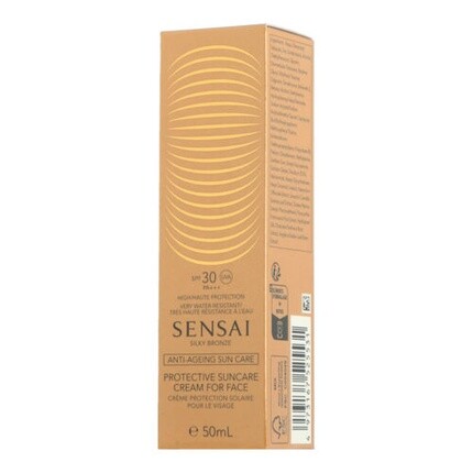 

Защитный солнцезащитный крем Silky Bronze для лица SPF 30 50 мл Sensai
