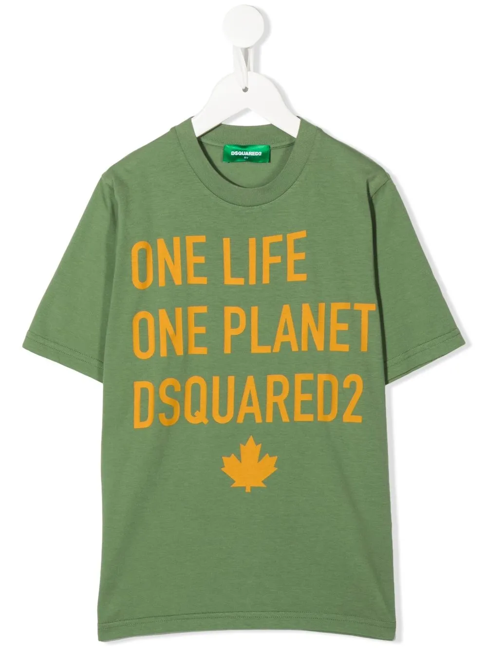

Футболка с надписью DSQUARED2 KIDS, зеленый