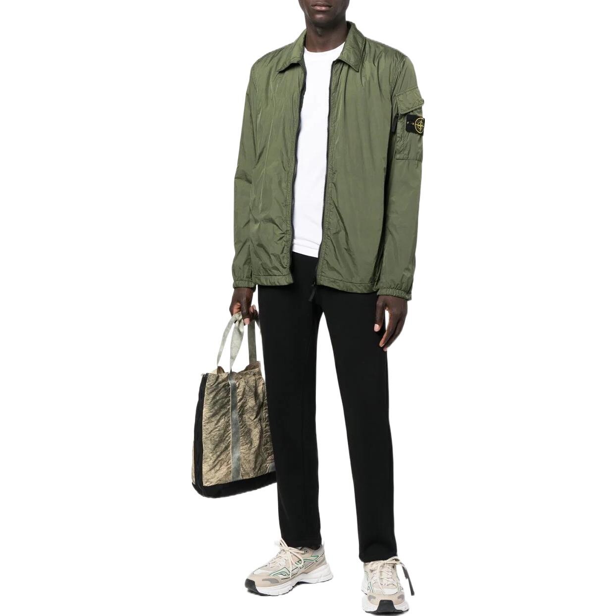Куртка мужская зеленая Stone Island, зеленый — фото 2