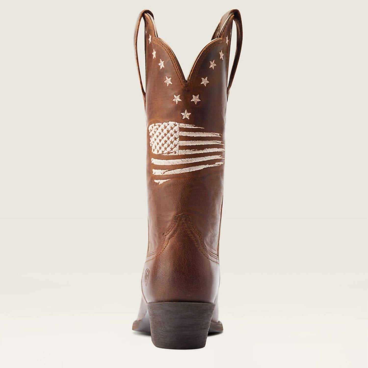 Женские ковбойские сапоги ARIAT Heritage Liberty кожаные с вышивкой, коричневый — фото 3