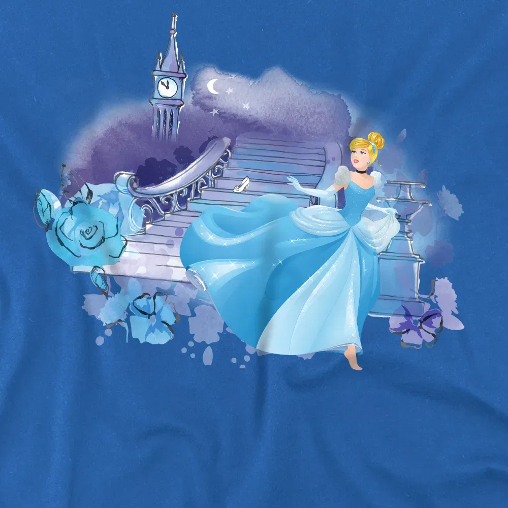 Детская футболка Cinderella The Staircase Disney, синий — фото 2