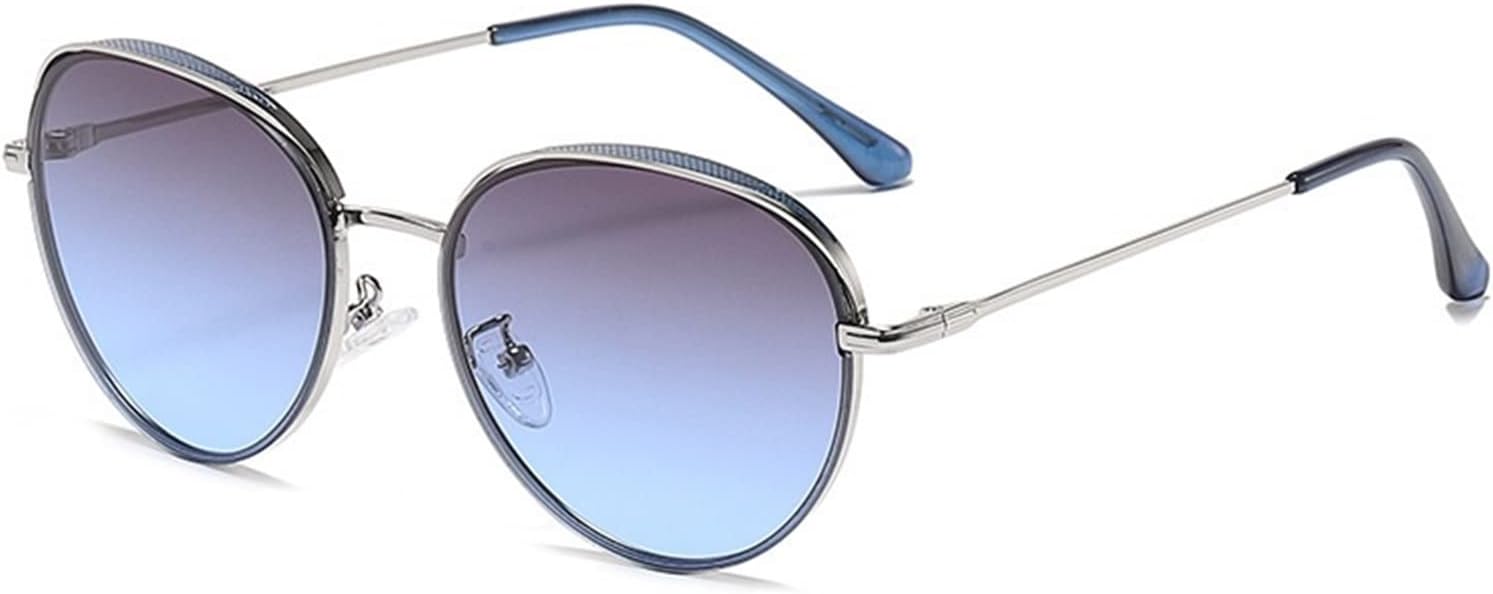 

GAOXIN Модные металлические солнцезащитные очки в овальной оправе для мужчин и женщин, для активного отдыха, уличной фотосъемки и декоративных целей (Цвет: H, Размер: 1)