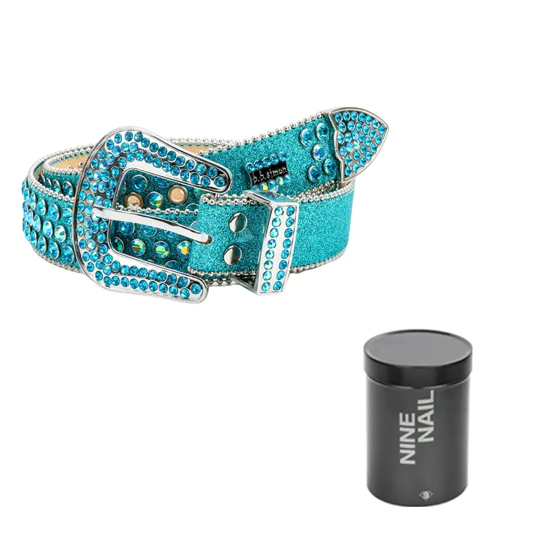

NINE NAIL Микрофибровый пояс унисекс шириной 3,8 см, Sapphire Blue