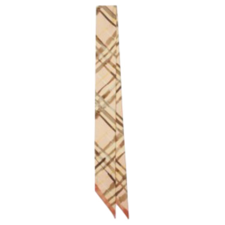 

Burberry Шарф с клетчатым узором двусторонний, Tea Brown