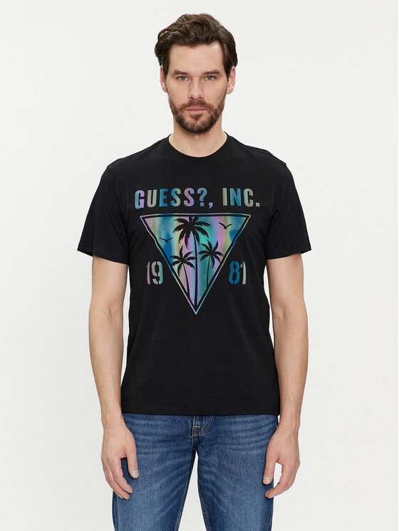 

Футболка стандартного кроя Guess, черный