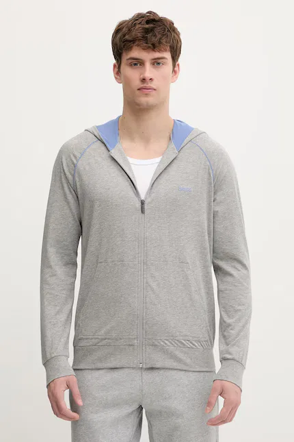 Олимпийка с капюшоном Mix&Match Jacket H BOSS, серый