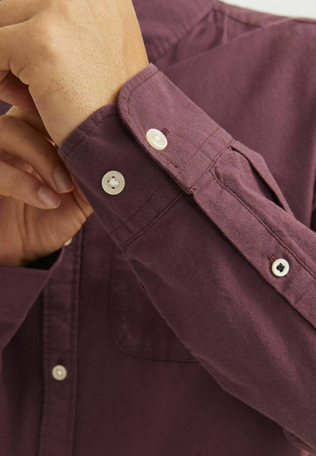 

Рубашка JJEOXFORD Jack & Jones, цвет Mottled Bordeaux